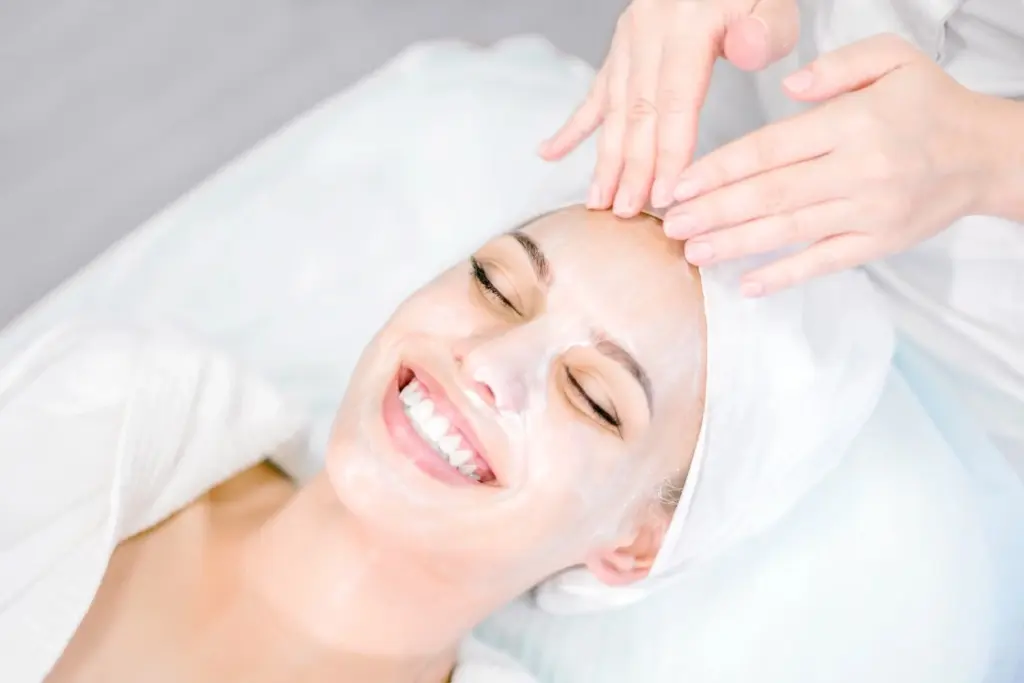a woman receiving a Cinderella Facial in Cary, NC