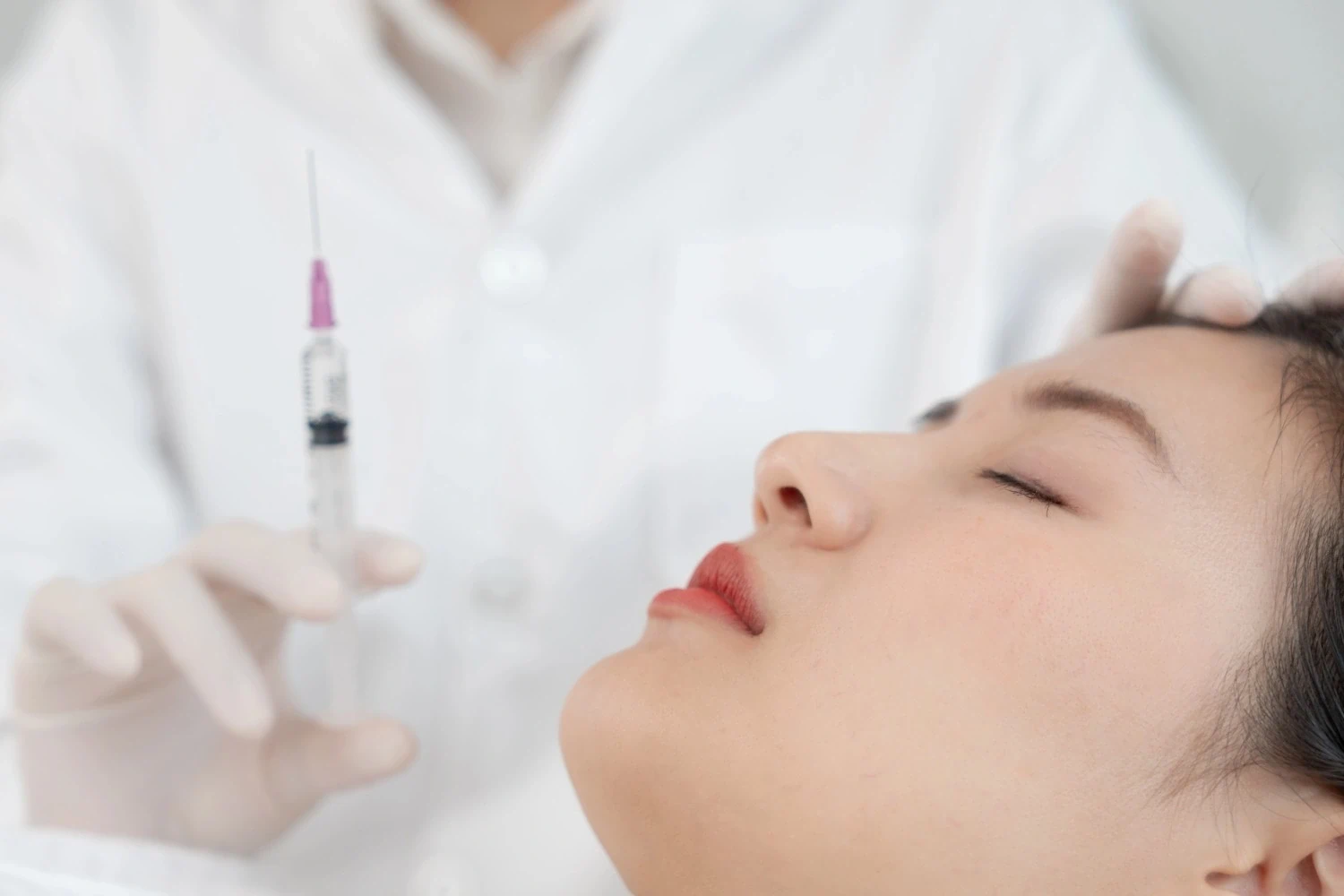 a woman getting a Letybo Treatments in Cary, NC